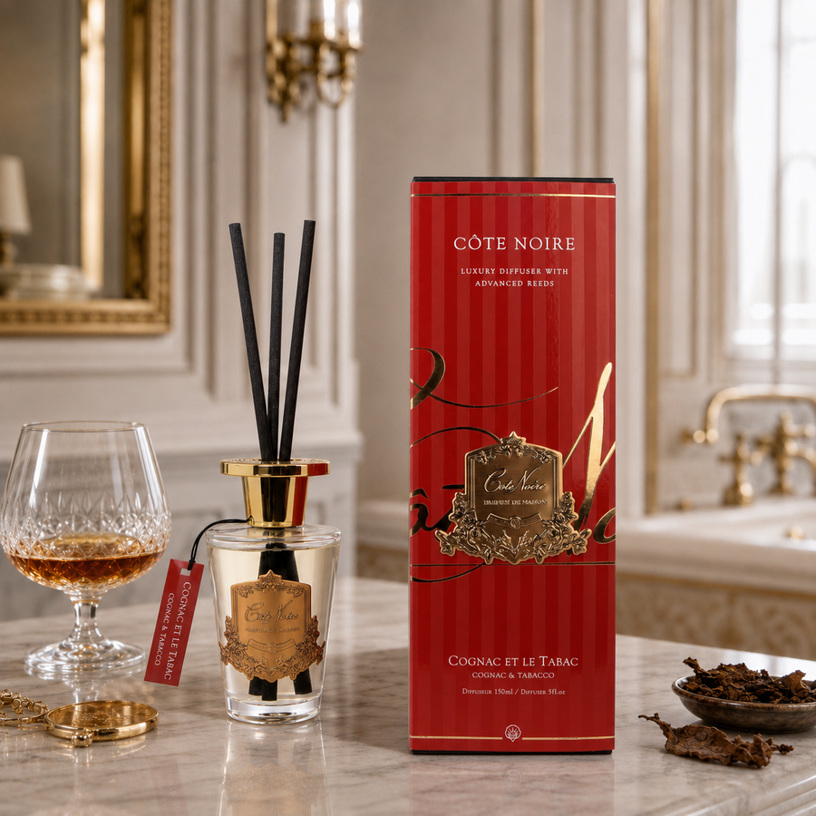 Cote Noire Diffuser Set - 150ml - Cognac & Tabacco