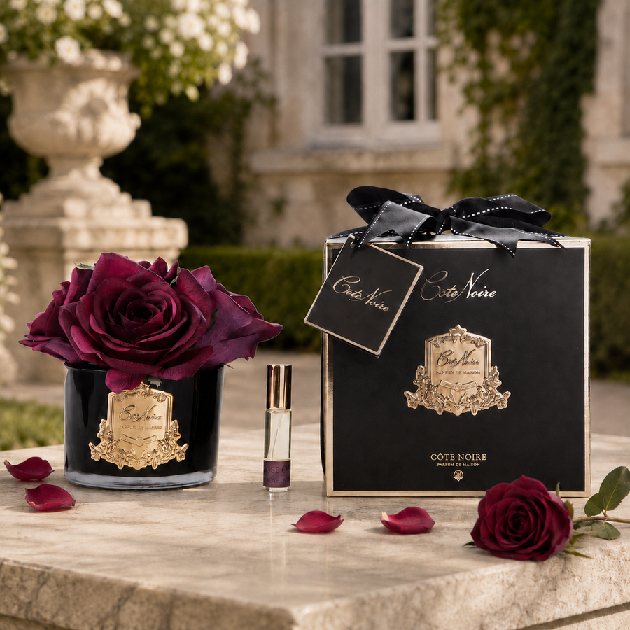 Côte Noire Parfémované Ruže - Carmine Red - 5 Roses