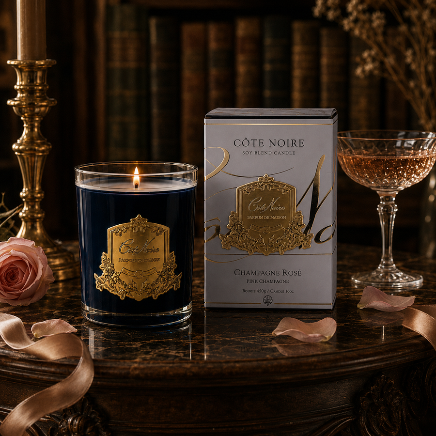 Pink Champagne - Gold Badge Candles