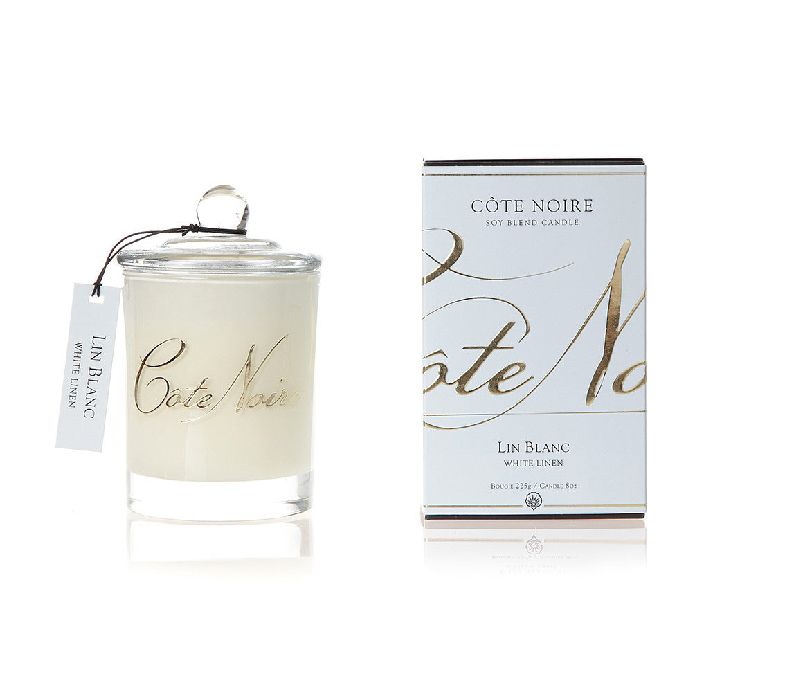 Côte Noire 225g Sviečka - White Linen